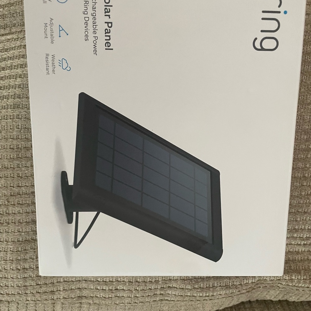 Ring  Solar Panel rechargeable power for ring devices